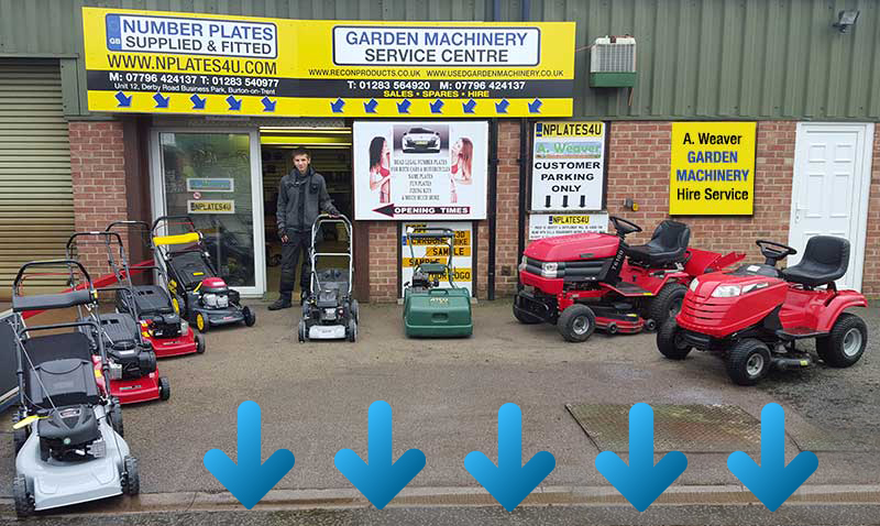 Garden Machinery, sales, service and repairs, spares and hiring of all garden mowers and horticulture equipment, Burton on trent and ollerton